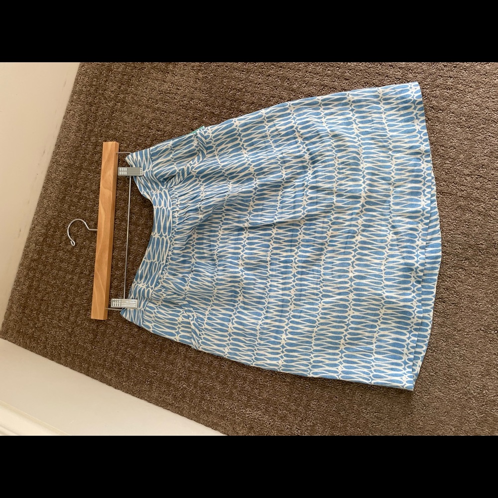 Linen blend skirt
